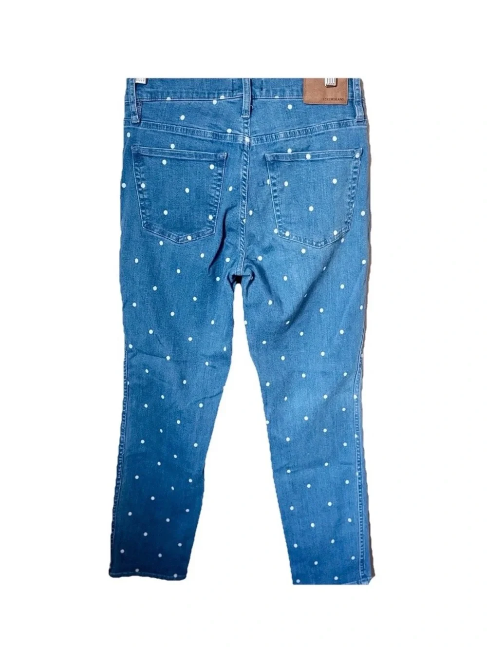 J Crew Polka Dot Denim Jeans Womens Size 26